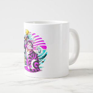 Neon Victory Cat Mug