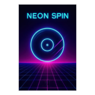 Neon vinyl - Poster