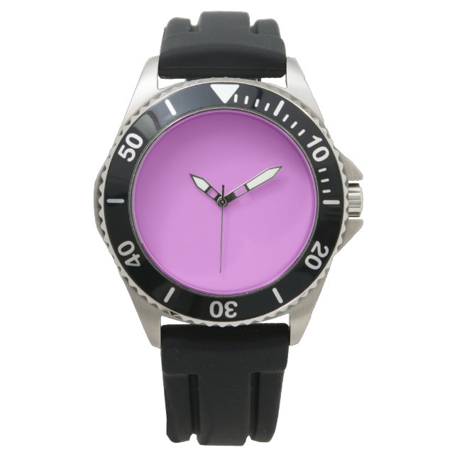 Neon Violet Solid Colour | Classic Watch (Front)