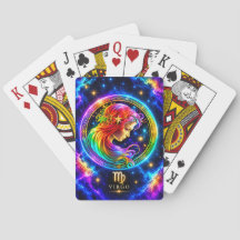 Neon Virgo Playing Cards