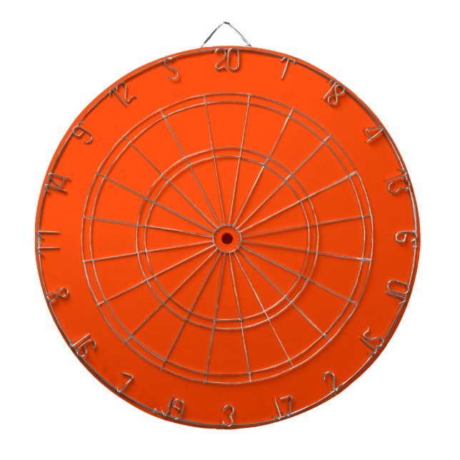 Neon, Vivid Orange Cornhole Set Dartboard (Front)