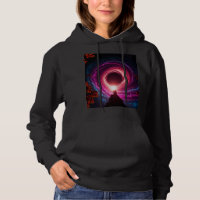 "Neon Void Galaxy" Hoodie — Cosmic Vortex Design |