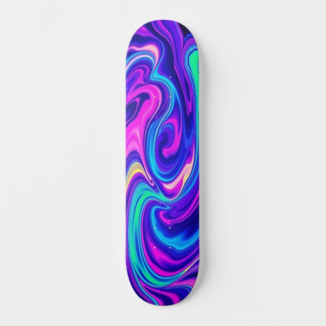 Neon Vortex: Edition 1 Skateboard (Front)