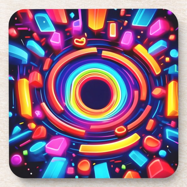 Neon Vortex Odyssey Coaster (Front)
