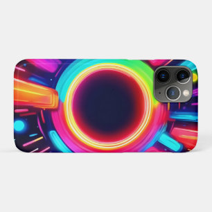 Neon Vortex of Light Art iPhone 11 Pro Case