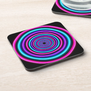 Neon Vortex Rings Coaster