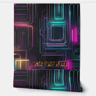 Neon wallpaper custom text