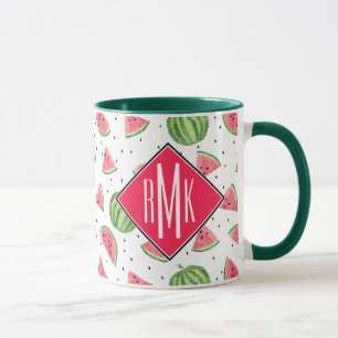 Neon Watercolor Watermelons Pattern Mug