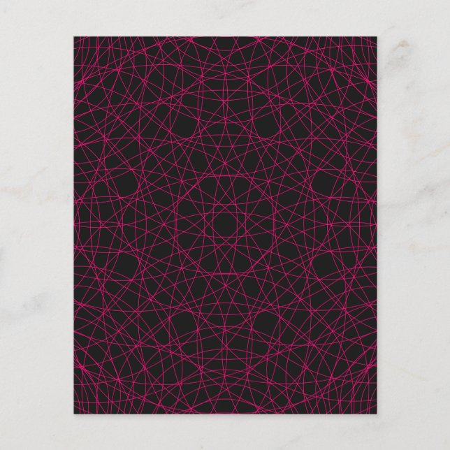 Neon Web Pattern Modern Flyer – Customisable (Front)