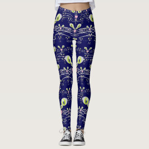 Neon whiskers and midnight blues leggings