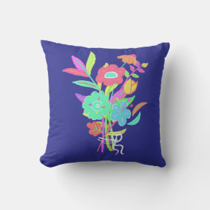 Neon Wildflowers Cushion