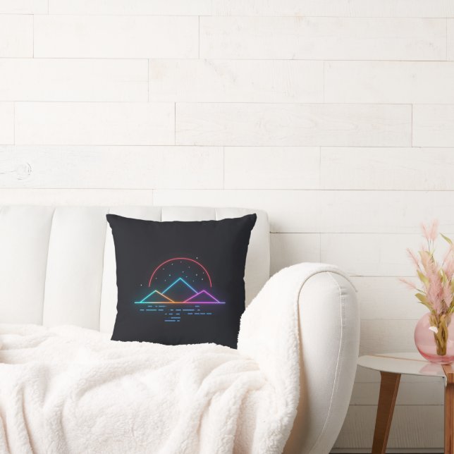 Neon Winter Streetwear Mood Artwork Cushion (Couch)