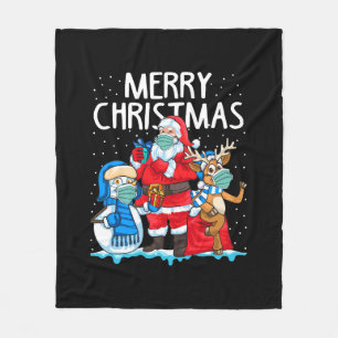 Neon Wolf Fleece Blanket