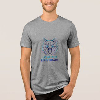 Neon Wolf + Quote + Streetwear T-Shirt Tri-Blend Shirt