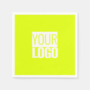  Neon yellow - add your  logo  Napkin