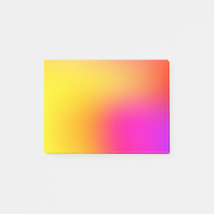 Neon Yellow and Pink Post-it Notes