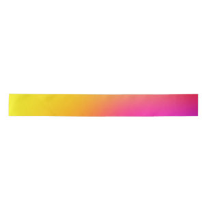 Neon Yellow and Pink Satin Ribbon