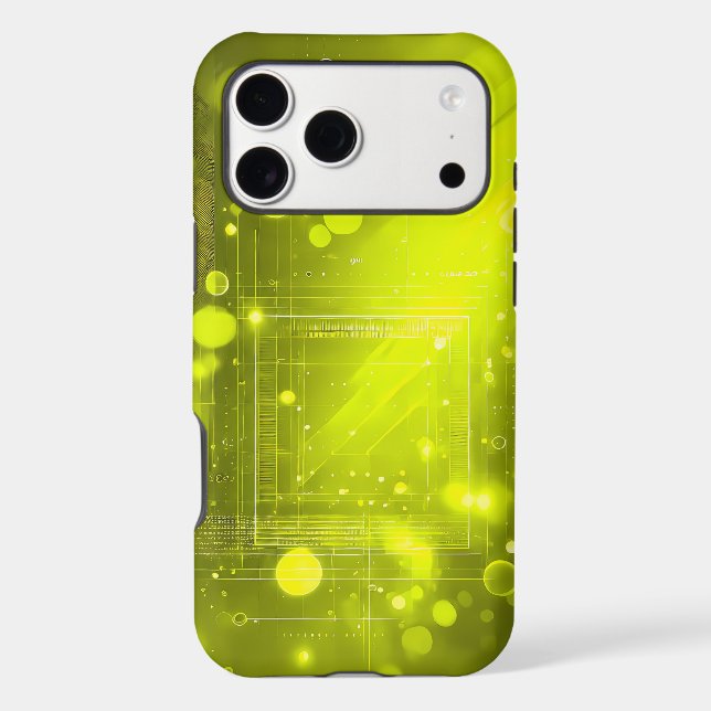 Neon Yellow Geometric Light Portal (Back)