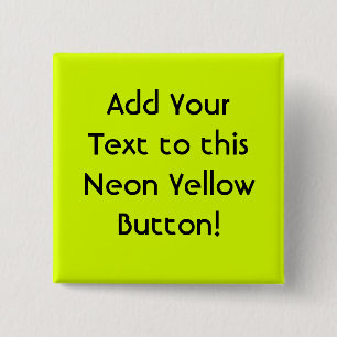 Neon Yellow, High Visibility 15 Cm Square Badge
