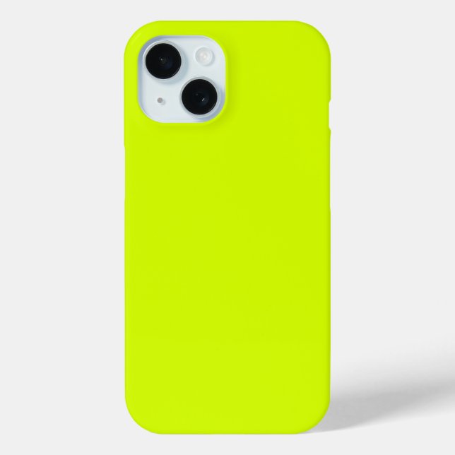 Neon Yellow, High Visibility Chartreuse Case-Mate iPhone Case (Back)
