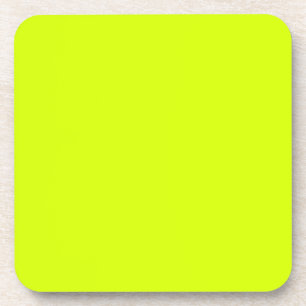 Neon Yellow, High Visibility Coaster
