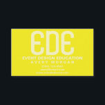 Neon Yellow Minimal Business Card<br><div class="desc">Neon Yellow Minimal design. Personalise and customise. You are welcome to visit my store for more beautiful products.</div>