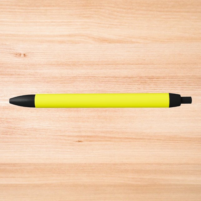 Neon Yellow Solid Color Black Ink Pen (Creator Uploaded)