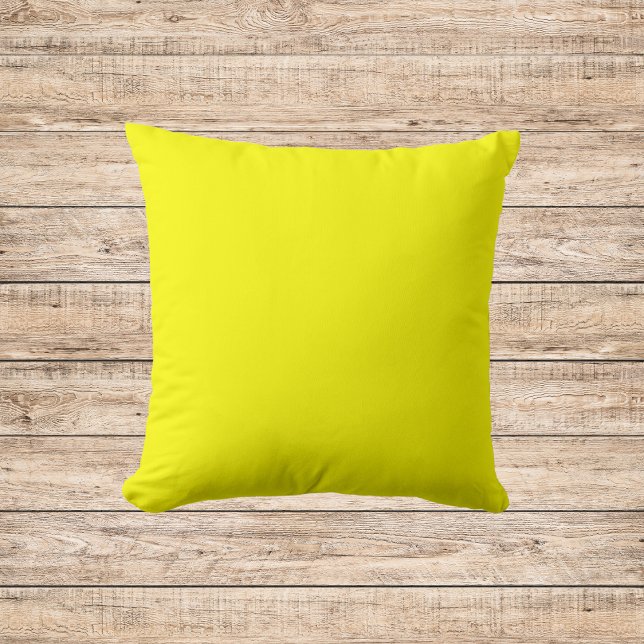 Neon Yellow Solid Color Cushion (Creator Uploaded)