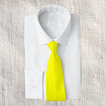 Neon Yellow Solid Color Tie<br><div class="desc">Neon Yellow Solid Color.
A bold and electrifying shade of bright yellow that instantly captures attention. This vivid hue evokes the radiant warmth of sunlight and the cheerful energy of a sunflower in full bloom. This striking yellow adds a fresh and dynamic flair.</div>
