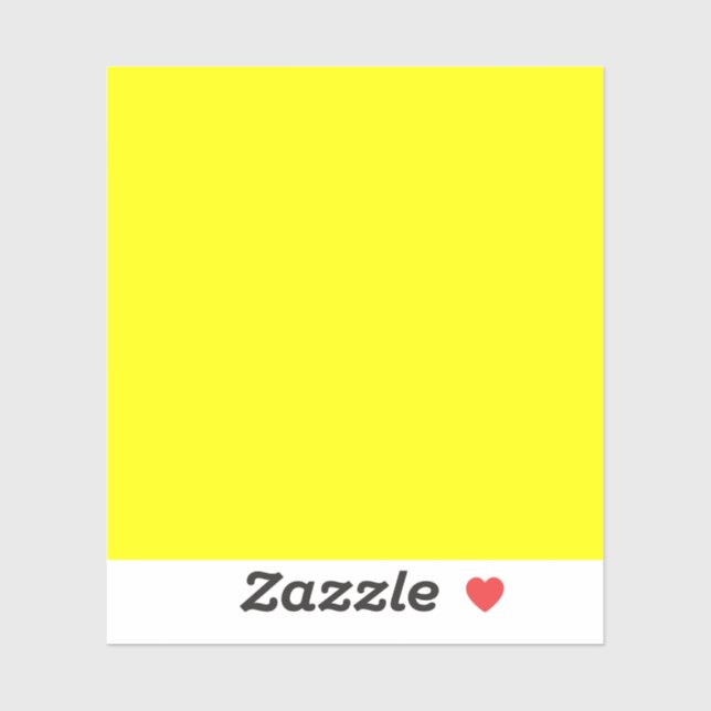 Neon Yellow Solid Colour (Sheet)
