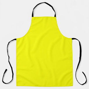 Neon Yellow Solid Colour Apron