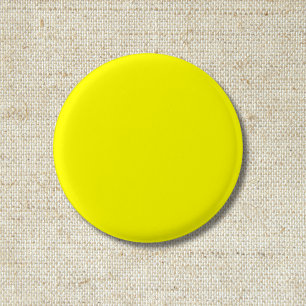 Neon Yellow Solid Colour Classic 3 Cm Round Badge
