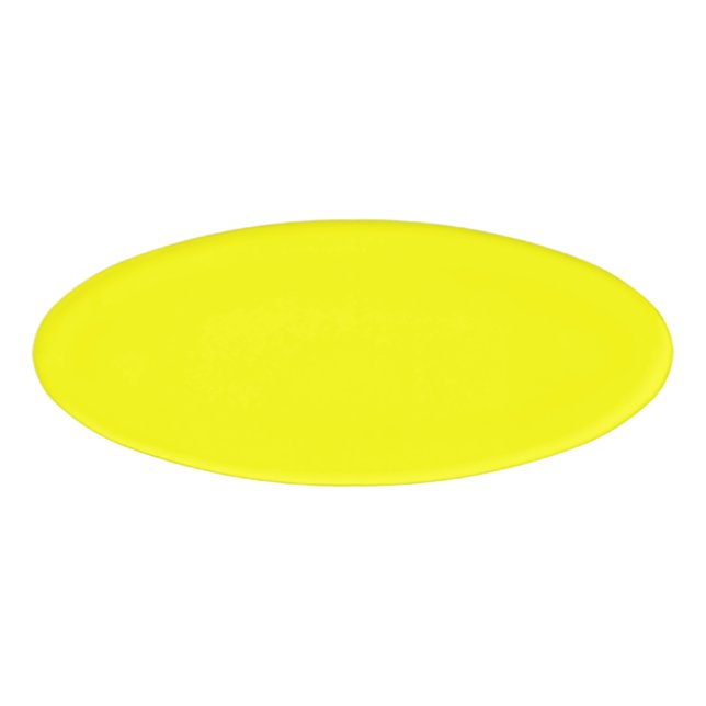 Neon Yellow Solid Colour | Classic Name Tag (Front)