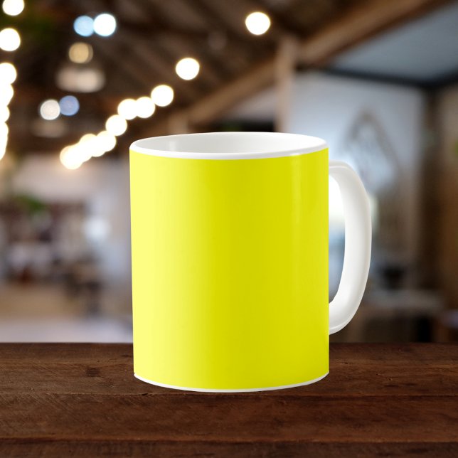 Neon Yellow Solid Colour Coffee Mug (Creator Uploaded)
