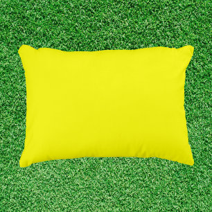 Neon Yellow Solid Colour Decorative Cushion