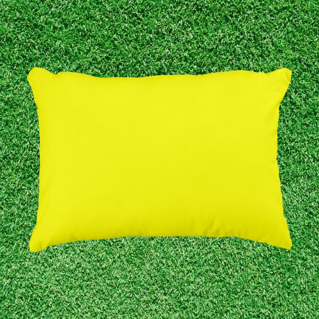 Neon Yellow Solid Colour Decorative Cushion (Creator Uploaded)