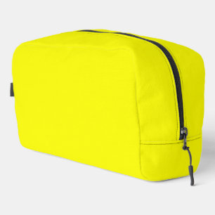 Neon Yellow Solid Colour Dopp Kit