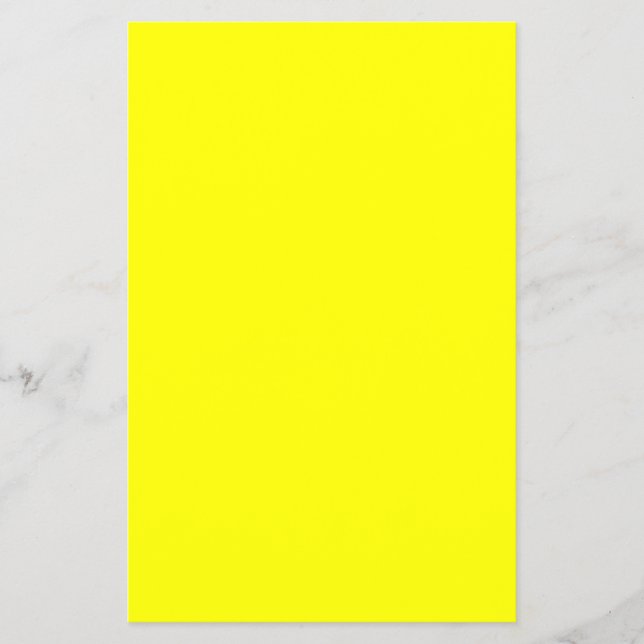 Neon Yellow Solid Colour Flyer (Front)