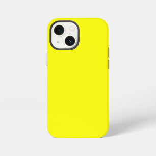 Neon Yellow Solid Colour iPhone 13 Mini Case