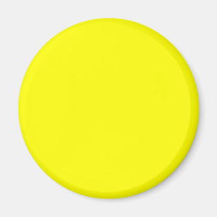Neon Yellow Solid Colour Magnet