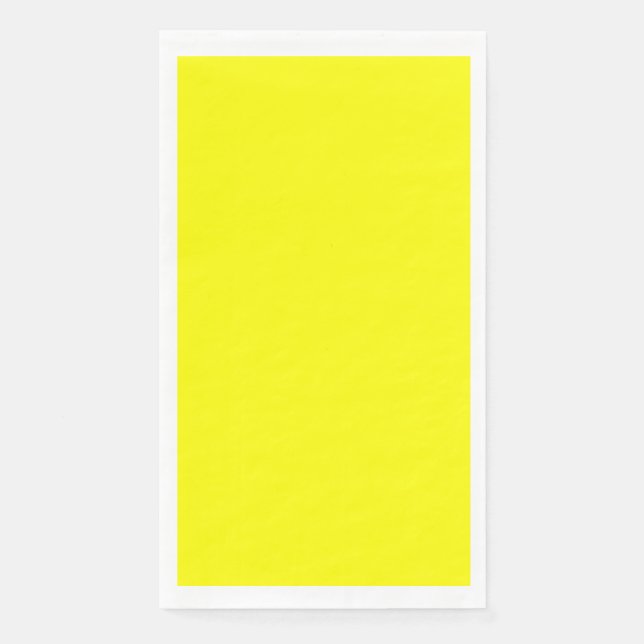 Neon Yellow Solid Colour Napkin (Front)