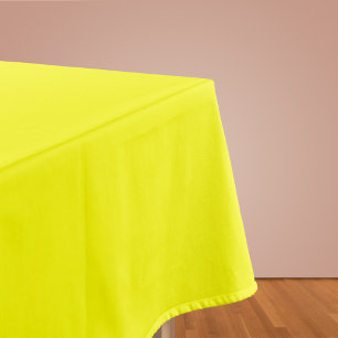 Neon Yellow Solid Colour Tablecloth