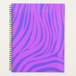 Neon Zebra Pattern Planner Organiser