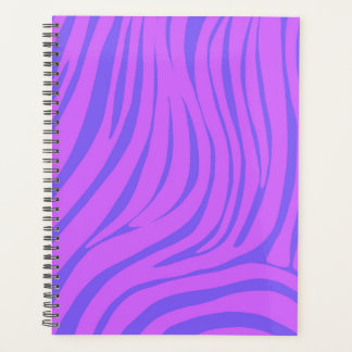 Neon Zebra Pattern Planner Organiser