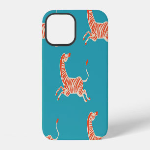 Neon Zebra: Retro Colourful Seamless iPhone 12 Case