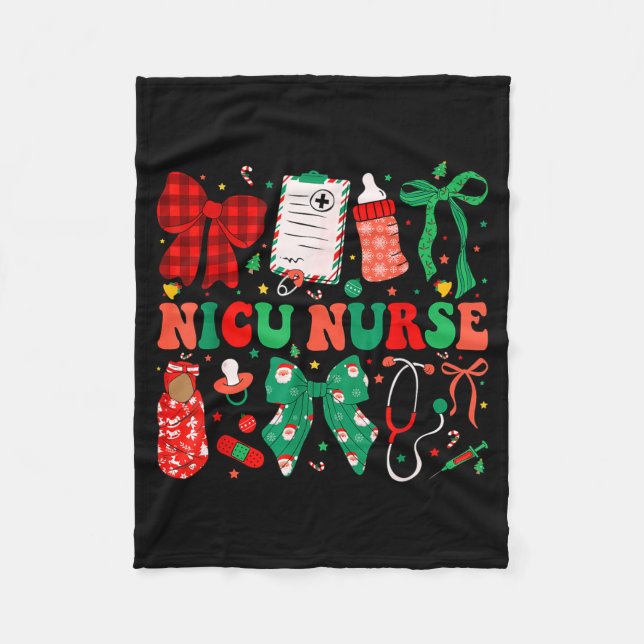 Neonatal Intensive Care Unit Coquette Nicu Nurse C Fleece Blanket (Front)