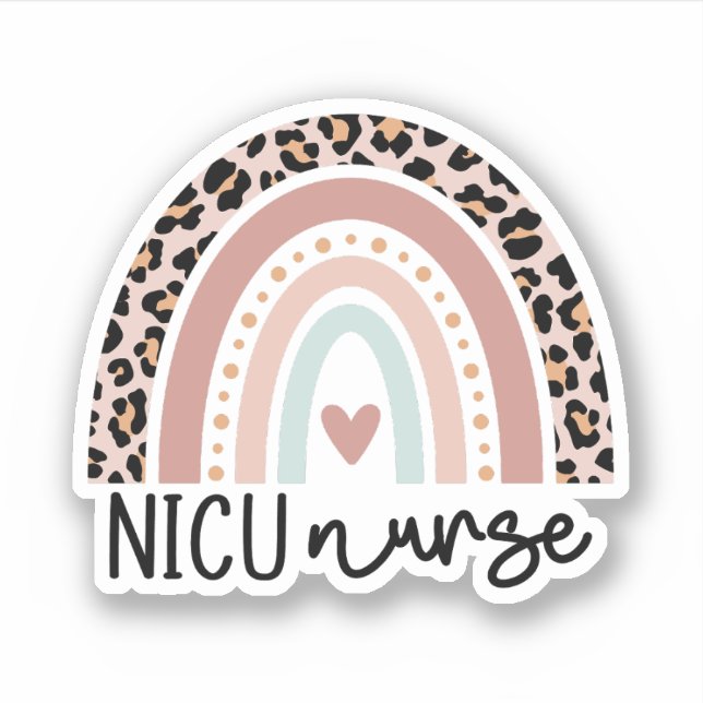 Neonatal Intensive Care Unit NICU Nurse Rainbow (Front)