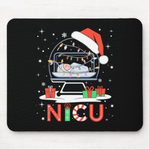 Neonatal Intensive Care Unit Xmas Funny Nicu Nurse Mouse Pad