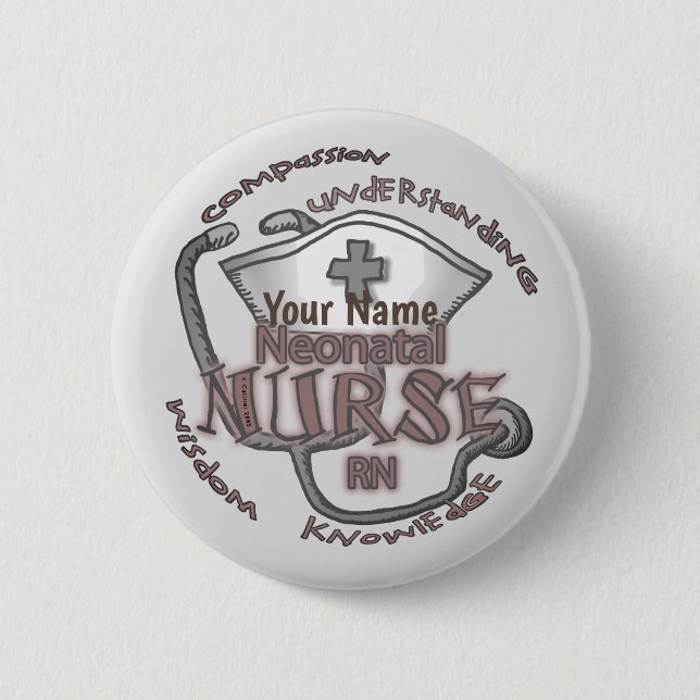 Neonatal Nurse Axiom 6 Cm Round Badge (Front)