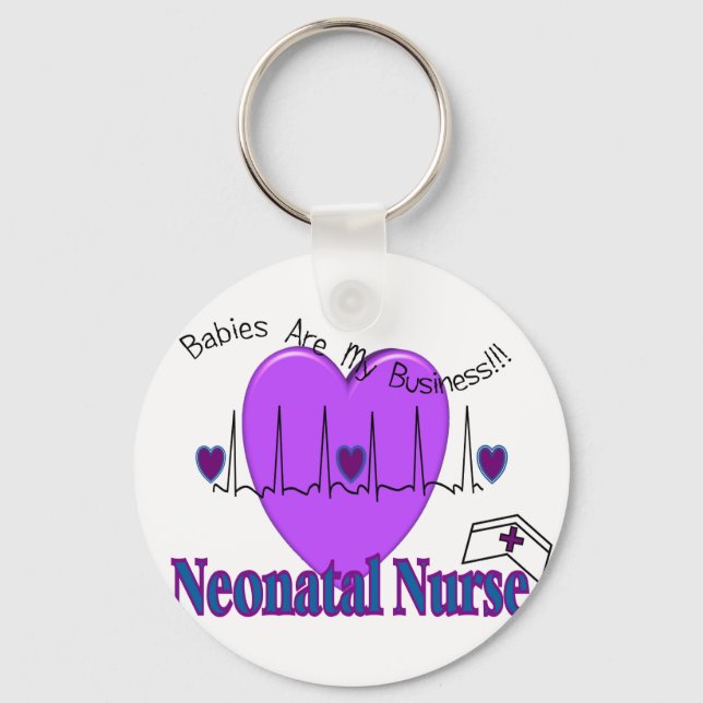 Neonatal Nurse Gift Ideas--Unique Designs Key Ring (Front)